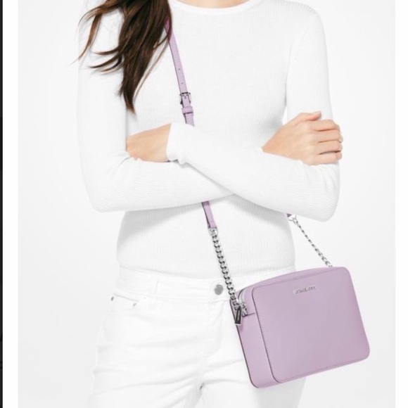 Michael Kors Handbags - Michael Kors Lilac Jet Set Crossbody Bag